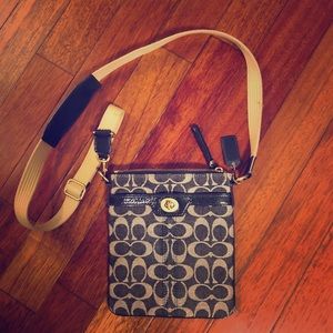 Genuine Coach Denim Crossbody purse